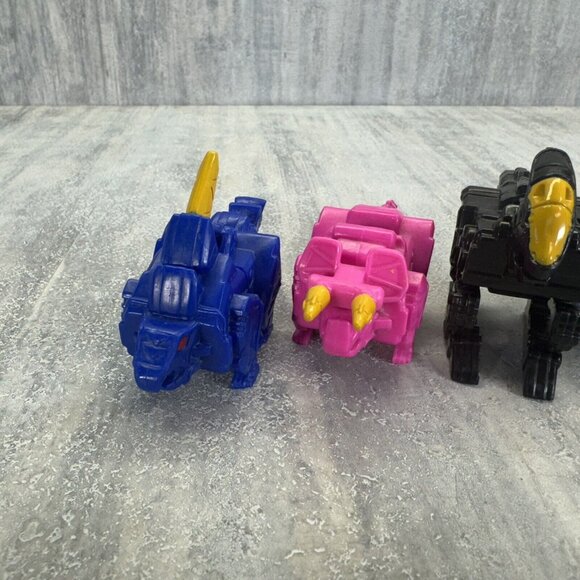 Power Rangers Bondai Dino Charge 5 Charger Case Figures Only Red Blue Black - Picture 2 of 8